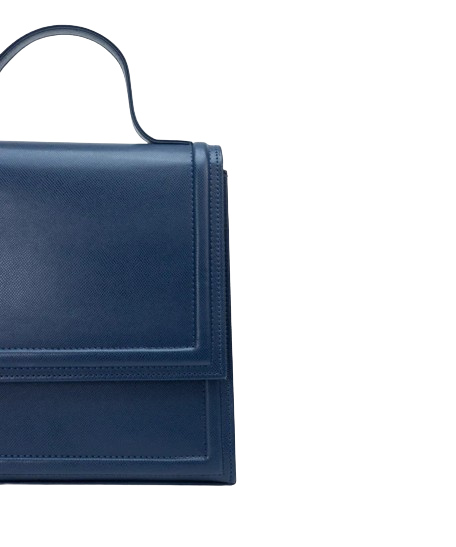 Glamcarri Blue Leather Handbag