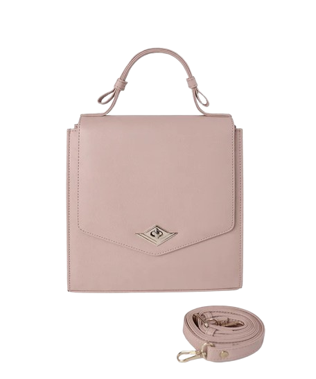 Glamcarri Pink Leather Handbag