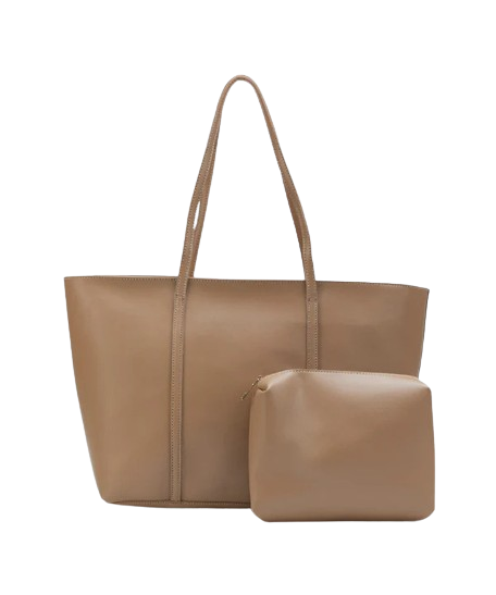 Glamcarri Beige Leather Shoulder Bag