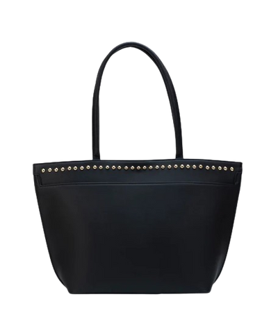 Glamcarri Black Leather Shoulder Bag