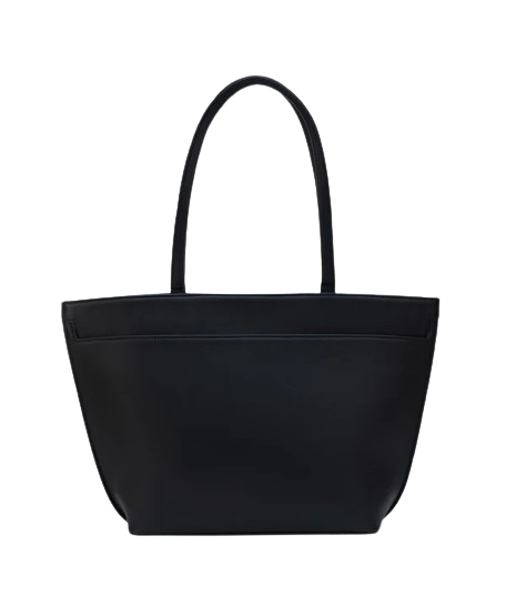 Glamcarri Black Leather Shoulder Bag